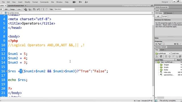 Lecture 7 : Operators Practical Implementation, Precedence, Pre & Post Increment смотреть онлайн