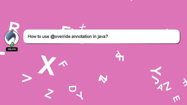 How to use override annotation in java? смотреть онлайн