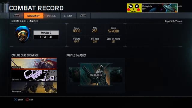 Call of Duty®: Black Ops III MY STATS смотреть онлайн