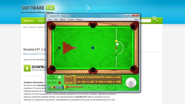 Snooker147, great PC snooker game смотреть онлайн