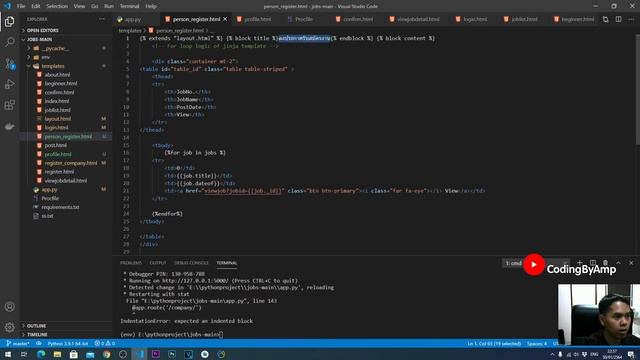 EP 80 อยากเป็นโปรแกรมเมอร์ | Python Flask & mongodb เขียนโค๊ดและรีวิว ระบบสมัครงาน part 2 смотреть онлайн