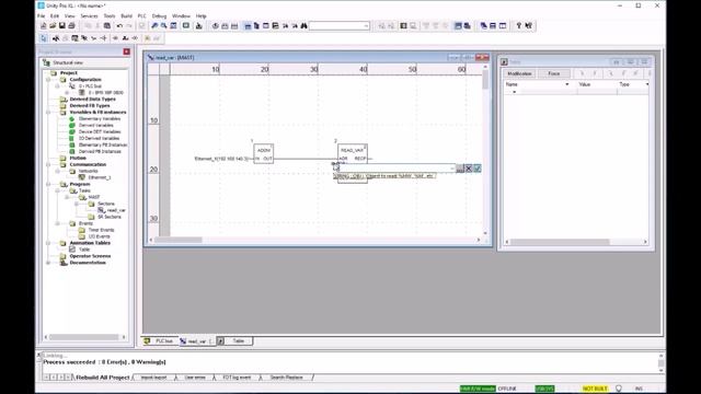Programming READ_VAR Function to Read Modbus TCP Device Data | Schneider Electric Support смотреть онлайн