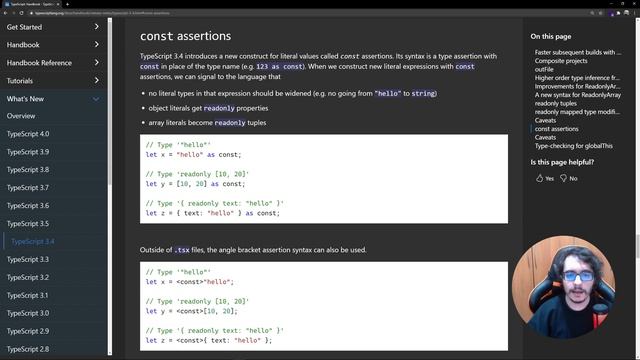 Melhorando o autocomplete do VsCode com const assertion do TypeScript смотреть онлайн