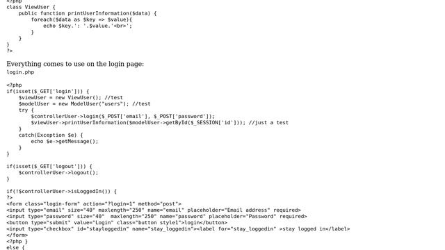 Code Review: PHP OOP MVC structure смотреть онлайн