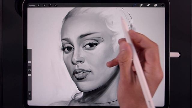 Drawing Process 11 - Doja Cat Sketch Study смотреть онлайн