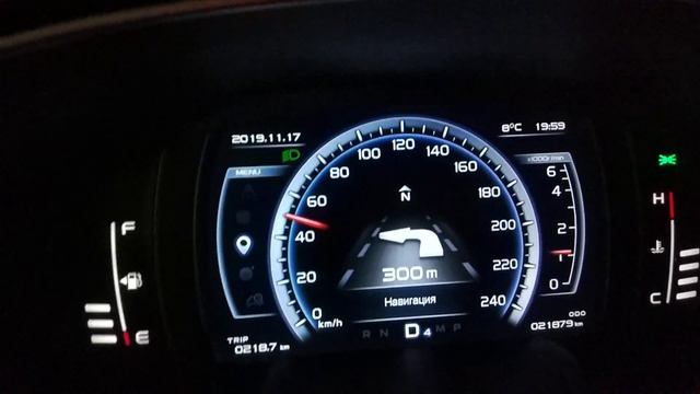 Навигация на приборке Geely Atlas смотреть онлайн