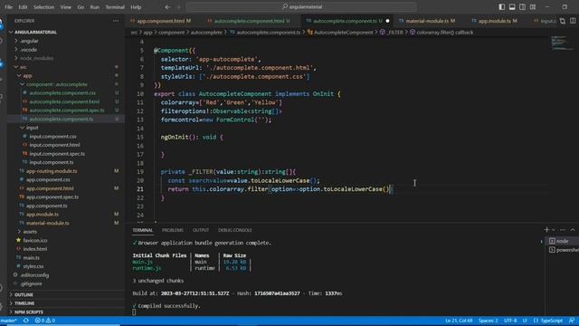 Angular material Autocomplete | load data from API & Filtering |Angular 15 - Material UI Tutorial смотреть онлайн