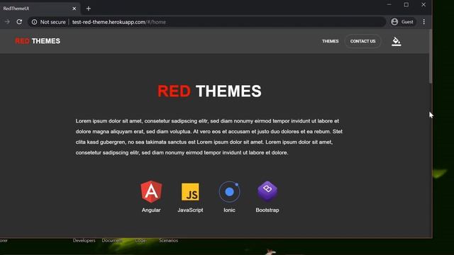 Angular Theme using grid and flex layout with light and dark mode. смотреть онлайн