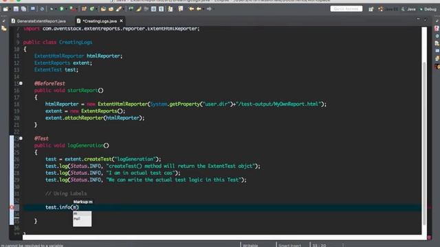 3. Extent Reports Log Generation - Java - Version 3 смотреть онлайн