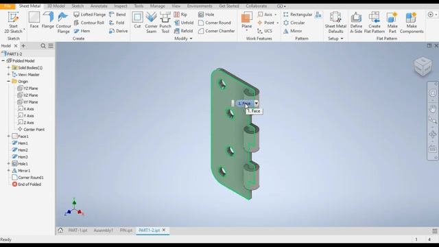 Design & Assembly of Hinge In Autodesk Inventor || Autodesk Inventor Sheet Metal || Sheet Metal смотреть онлайн