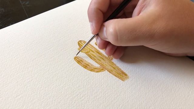 Watercolor - How To Paint A Saguaro Cactus