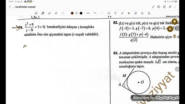 3mart 2024 riyaziyyat buraxılış sualları смотреть онлайн