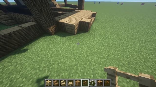 Easy Minecraft: Large Oak House Tutorial - How To Build A Survival House In Minecraft #33