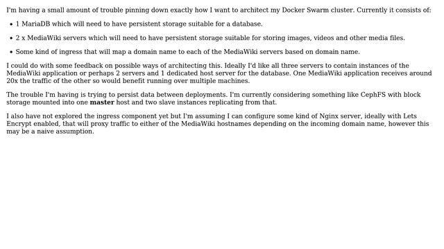 DevOps & SysAdmins: Architecting a Docker Swarm with persistent storage смотреть онлайн