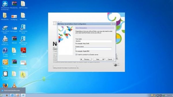 how to re configure lotus notes 9