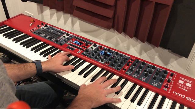 Fun With Nord Stage 3 + delay piano! смотреть онлайн