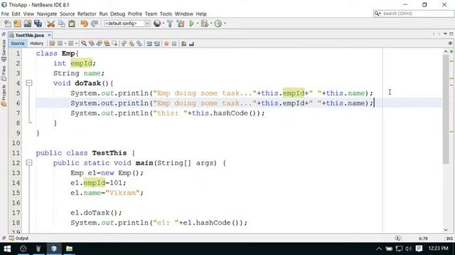 23 - This Keyword Implicit Added By Compiler - Java Training By eZeon смотреть онлайн