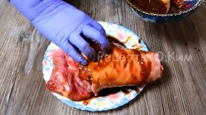 Как приготовить рульку.  Смотрите самый вкусный рецепт