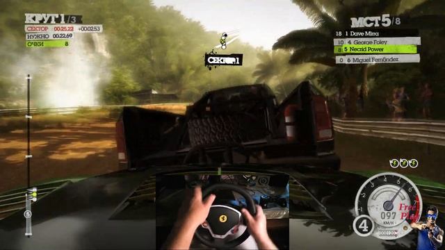 Colin McRae: DiRT 2 - Thrustmaster Ferrari F430 270 ° [HD 1080p] - Часть #15 смотреть онлайн