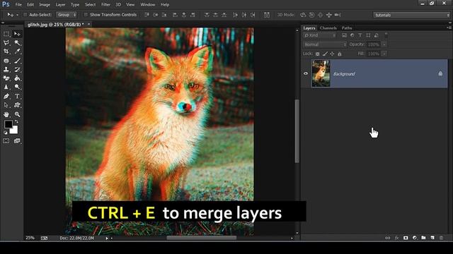 How to Create a Portrait Glitch Effect in Photoshop | Glitch Effect Photoshop смотреть онлайн