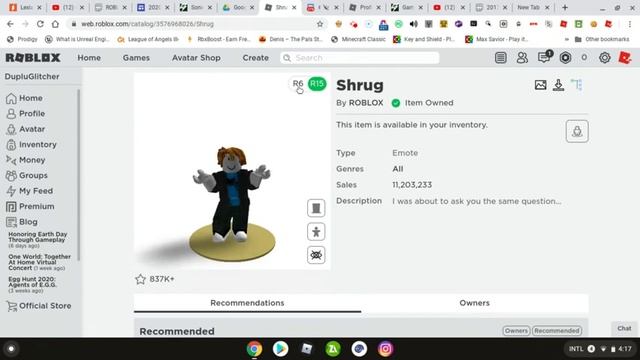 The Roblox Head R6 AVATAR Glitch смотреть онлайн
