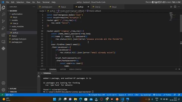 Hash Password_ bcrypt.js #7k | REACTJS FULL COURSE смотреть онлайн