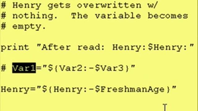 Intro To Korn Shell - 20g - Default values for variables. смотреть онлайн