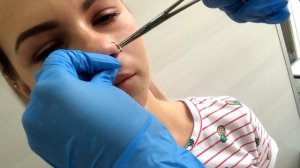 ПИРСИНГ крыла НОСА (новый). /Плачу от боли