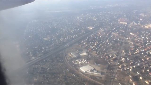 Взлет, вид из самолета, посадка. Вроцлав - Варшава смотреть онлайн