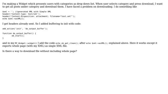 Wordpress: Downloading Generated XML File смотреть онлайн