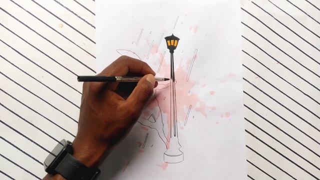 Street Light with Boy Drawing смотреть онлайн