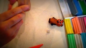 Поделки из пластилина Винни Пух и Пятачок развивающее занятие