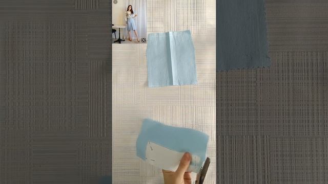 Моделирование юбки со встречной складкой спереди / простое моделирование смотреть онлайн