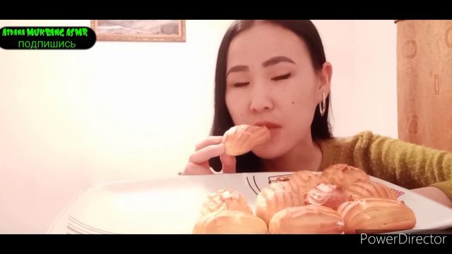 MUKBANG/ ASMR Заварной крем/ Пирожное/ Custard cake смотреть онлайн