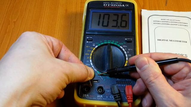 Обзор китайского цифрового мультиметра DT9205A смотреть онлайн