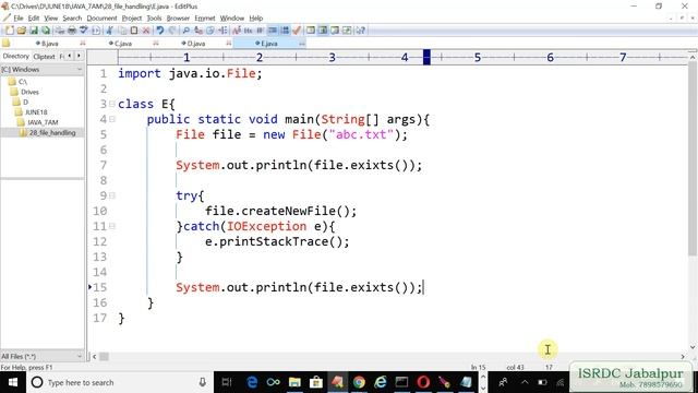 JAVA FILE HANDLING ~ PART - 4 смотреть онлайн