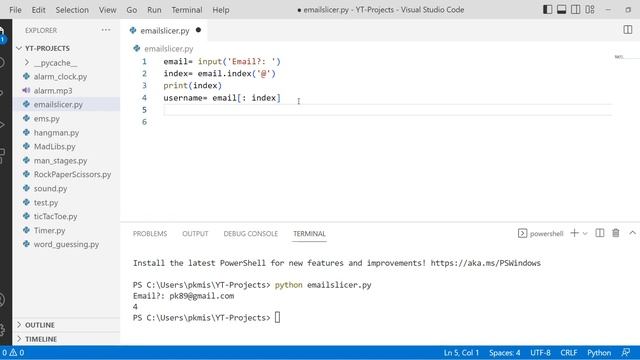 Email Slicer Project in Hindi | Mini Python Project смотреть онлайн