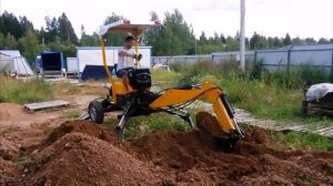 МИНИ Экскаватор под Буксировку любой Машиной