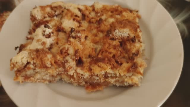 Яблочный пирог без теста, пирог насыпной, вкусняшка.