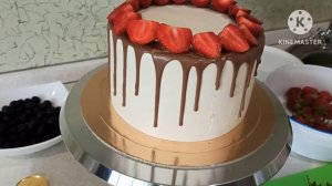 #украшениеягодноготорта Украшаем ягодный торт.