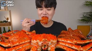 ASMR MUKBANG 해물찜 & 대왕 문어 & 킹크랩 FIRE Noodle & Spicy Seafood & Octopus & King crab EATING SOUND!