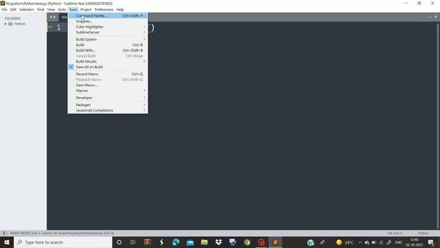 How To Run Python In Sublime Text 3 | sublime text 3 # Code Running #Sublime Text 3 Python смотреть онлайн