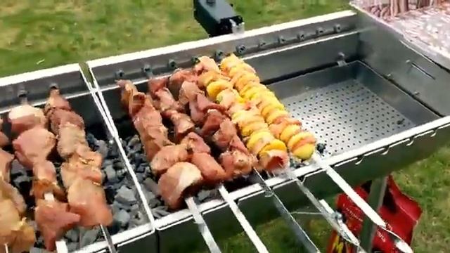Schaschlikgrill Mangal  Elektro Мангал Шашлычница 120x30cm  2