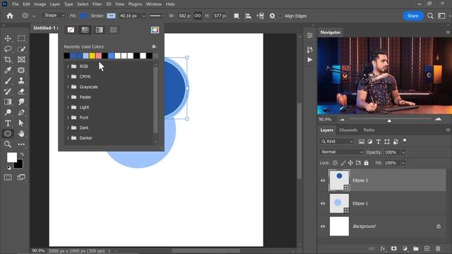 How to Combine Shapes in Photoshop смотреть онлайн