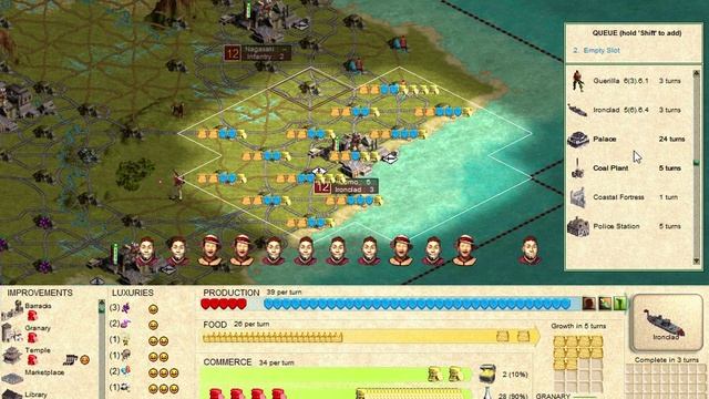 Civilization III Conquests Прохождение за Японию 9 [Готовимся к войне] смотреть онлайн