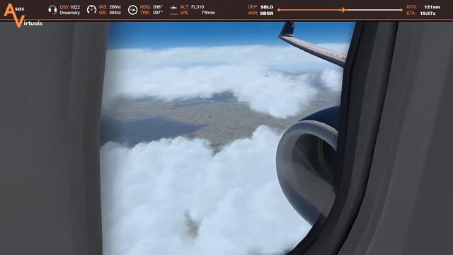 [Do interior do Paraná] Londrina - Guarulhos [Regular] | X-Plane 11 | B737-800 Zibo Mod | IVAO смотреть онлайн
