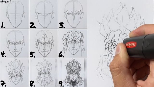 How to Draw Dio Brando - Step by Step Tutorial for Beginners смотреть онлайн