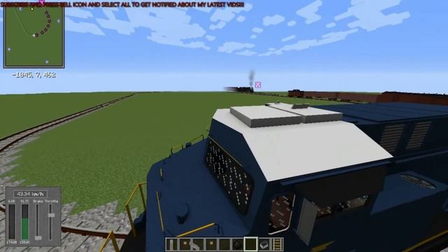 TRAINS IN MINECRAFT!!! Immersive railroading mod JAVA 1.12.2! смотреть онлайн