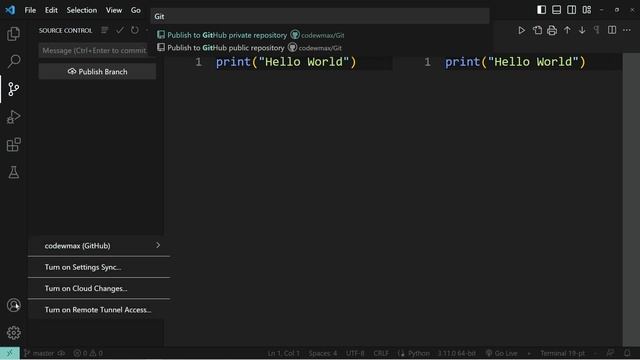 Using Git & GitHub in VSCode: Stage, Commit, and Push смотреть онлайн